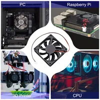 DC 5V 12V 24V 8cm Brushless Dual Ball Cooling Fan 8010 80mm Axial PC Cooler Fan 80x80x10mm Computer Case CPU Radiator Fan 6