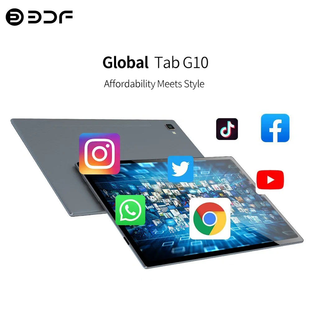 2024 New Original 10.1 Inch Tablets Octa Core 8GB RAM 128GB ROM Dual 4G LTE Phone Call Dual 5G WiFi All-Metal Tablet Pc 6000mAh cige tab 10 inch android 9 0 tablets octa core 4gb ram 32gb rom 4g lte cell 6000mah tablets pc 5g wifi 10 1 for children s