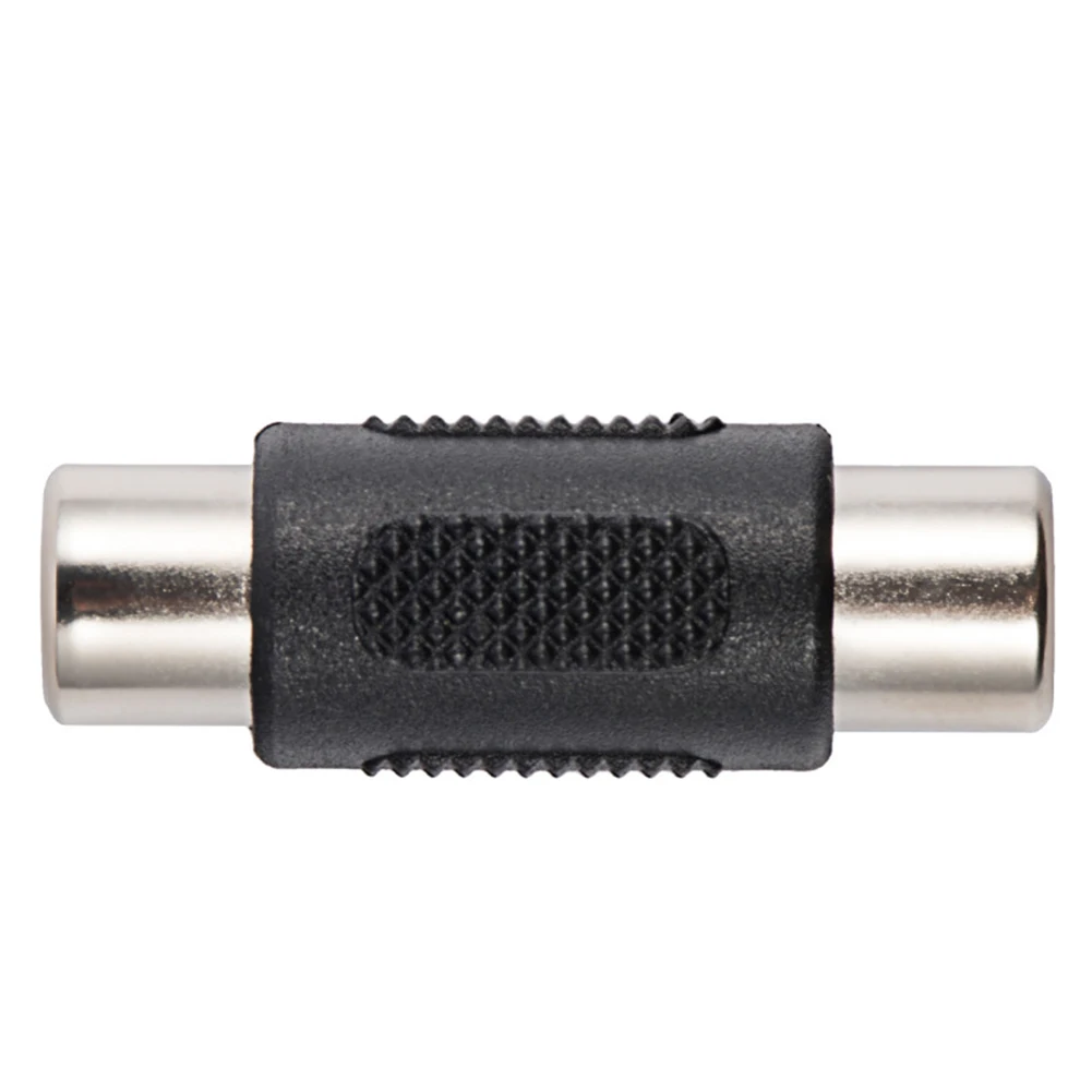 

RCA Female Connectors Plastic RCA Coupler Video Metal 31.7x10.8mm 5 Pcs Adapter Audio Black Cable Connector Coupler