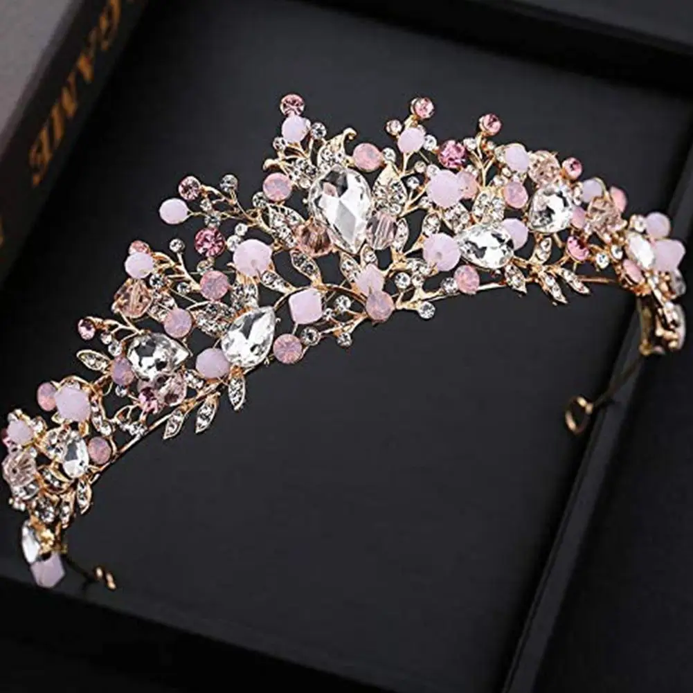 Prinzessin Krone Für Kinder Kristall Tiara Mädchen Haar Zubehör Mädchen Prom Geburtstag Hochzeit Haar Schmuck Party Kopf Zugang X6G0 – Detail 2