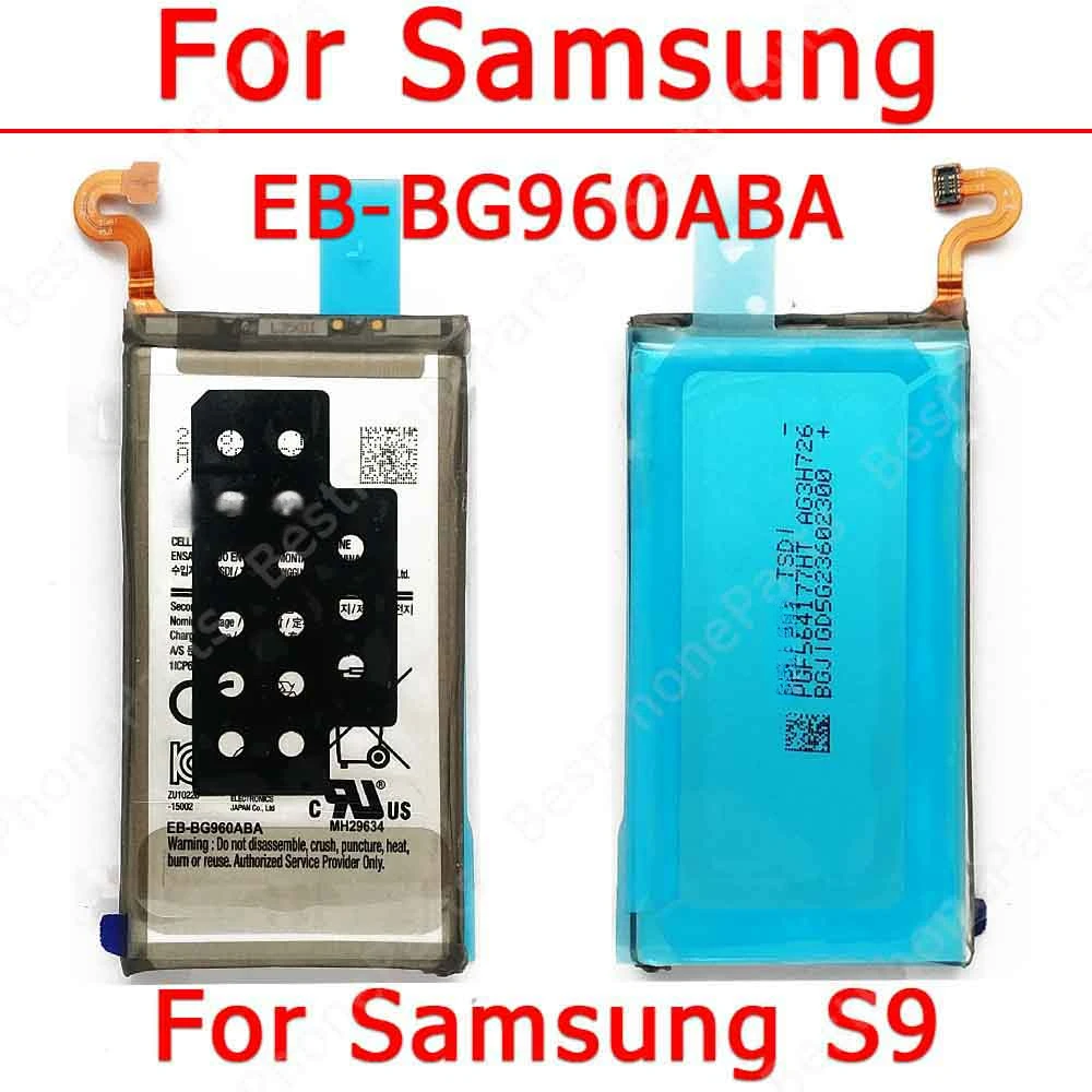 

Battery For Samsung Galaxy S9 G960 Battery Spare Parts 3000 mAh EB-BG960ABA Li-ion Cellphone Bateria Replacement