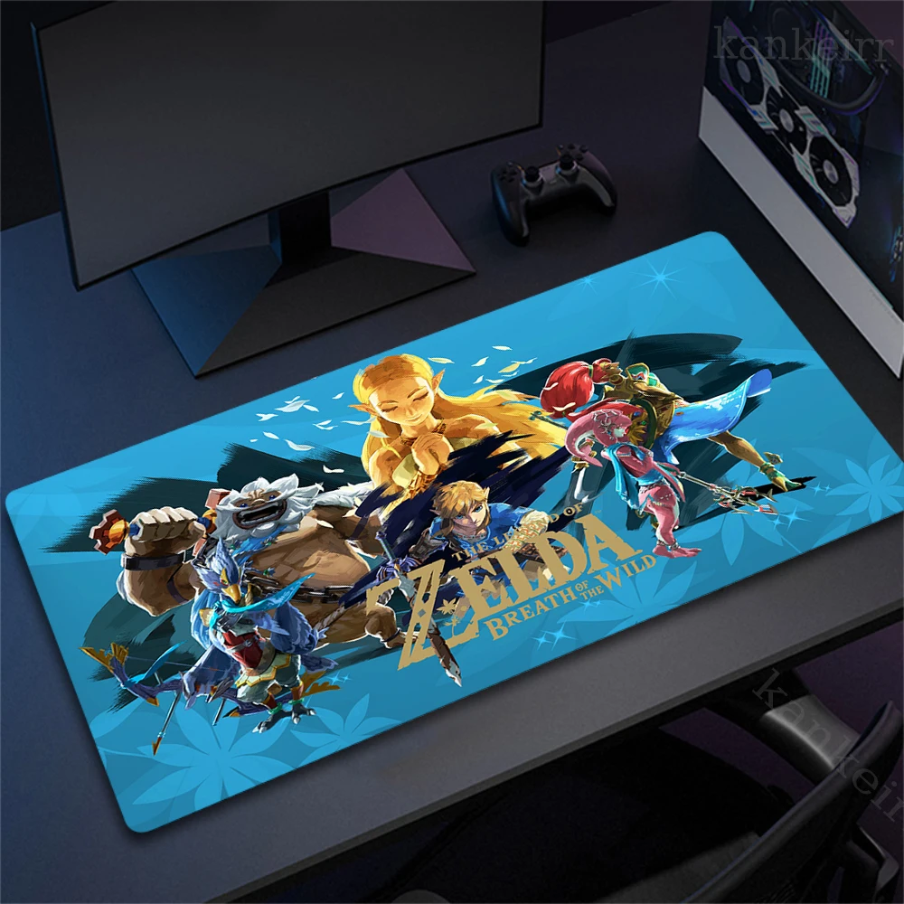 Mouse Pad Xxl Pc Gamer Anime Zelda Mousepad Cabinet Desk Mat Keyboard Carpet Anti-slip Expansion pad Computer Gaming Accessories