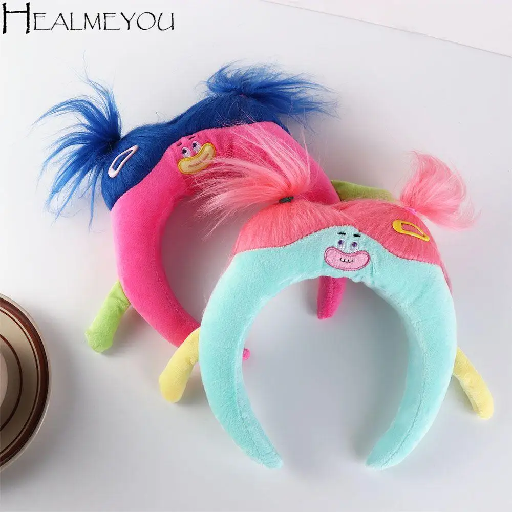 funny plush ugly doll hair hoop hair hair band wash face headband cosplay costume photography prop headwear hair accessories Funny Plush Doll Hair Hoop Wash Face Headband Cute Long Hair Makeup Cosplay Headwear Hair Styling Accessories