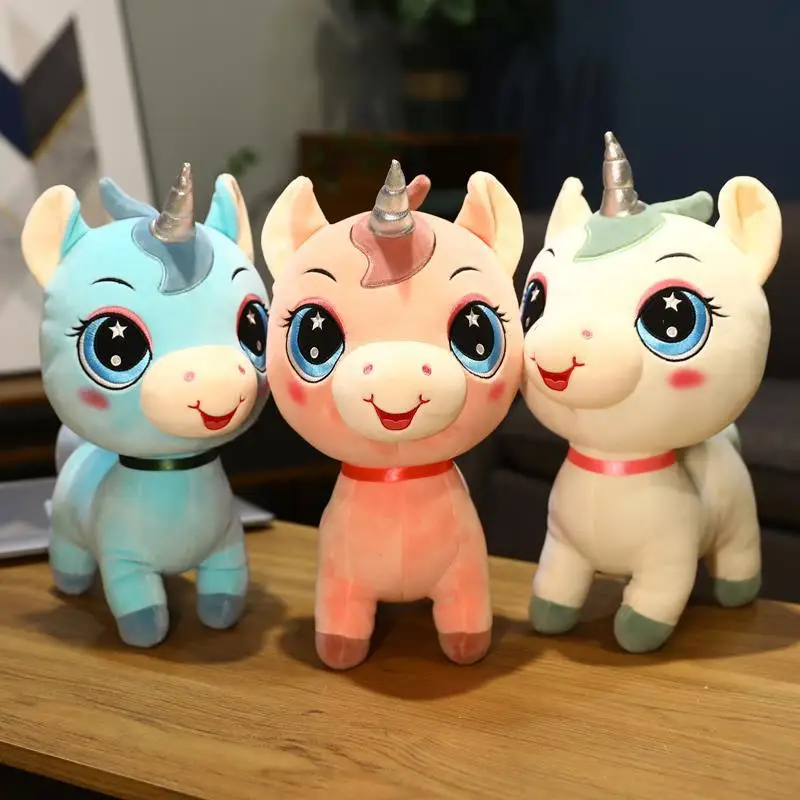

30-50cm Kawaii Soft Unicorn Pony Stuffed Plush Toy Animal Toys Baby Kids Appease Sleeping Pillow Doll Birthday Gifts For Girls