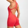 Yoga Sets One Piece 2024 Clother for Women Sleeveless Vest Exercise Crop Jumpsuit Sport Gym Workout Fitness Scrunch Back Pants 5