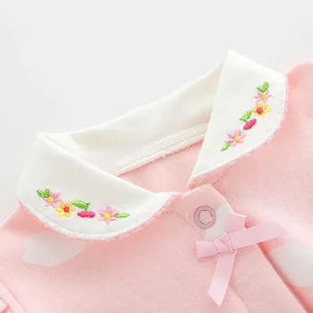 Baby Girl Summer clothing short Sleeve cute cotton baby clothes rompers for girls print polka dot boutique clothes onesie 4