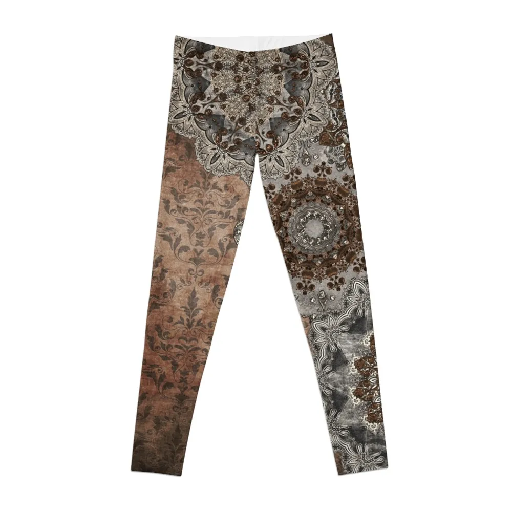 

Vintage Mandala Leggings sports shirts gym sportswear for gym Fitness clothing Womens Leggings