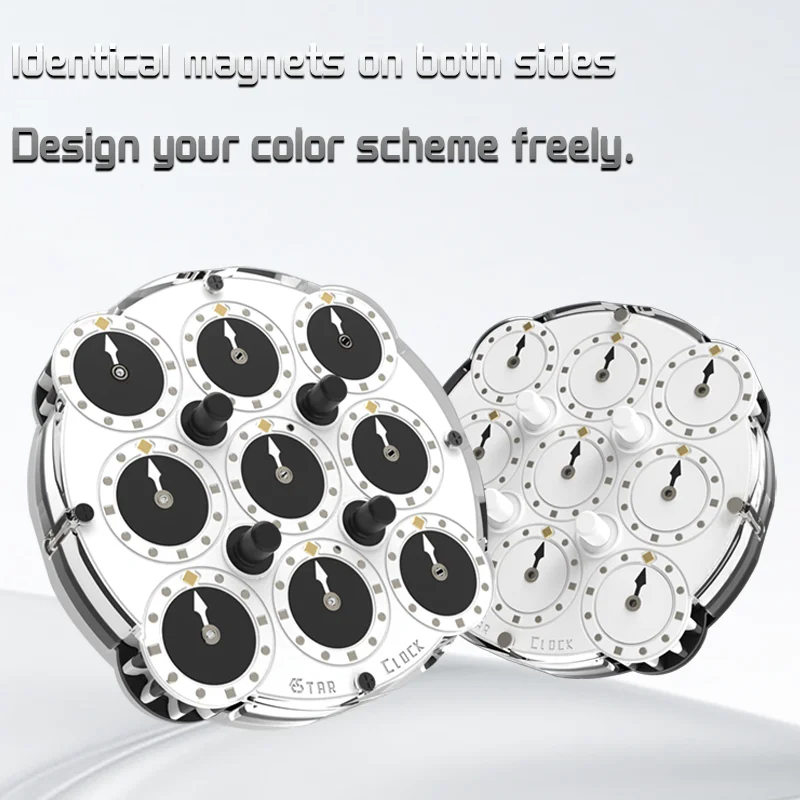 ESTAR 시계 베어링 버전 자기 속도 퍼즐 장난감 스티커 없는 어린이 선물 큐보 마히코