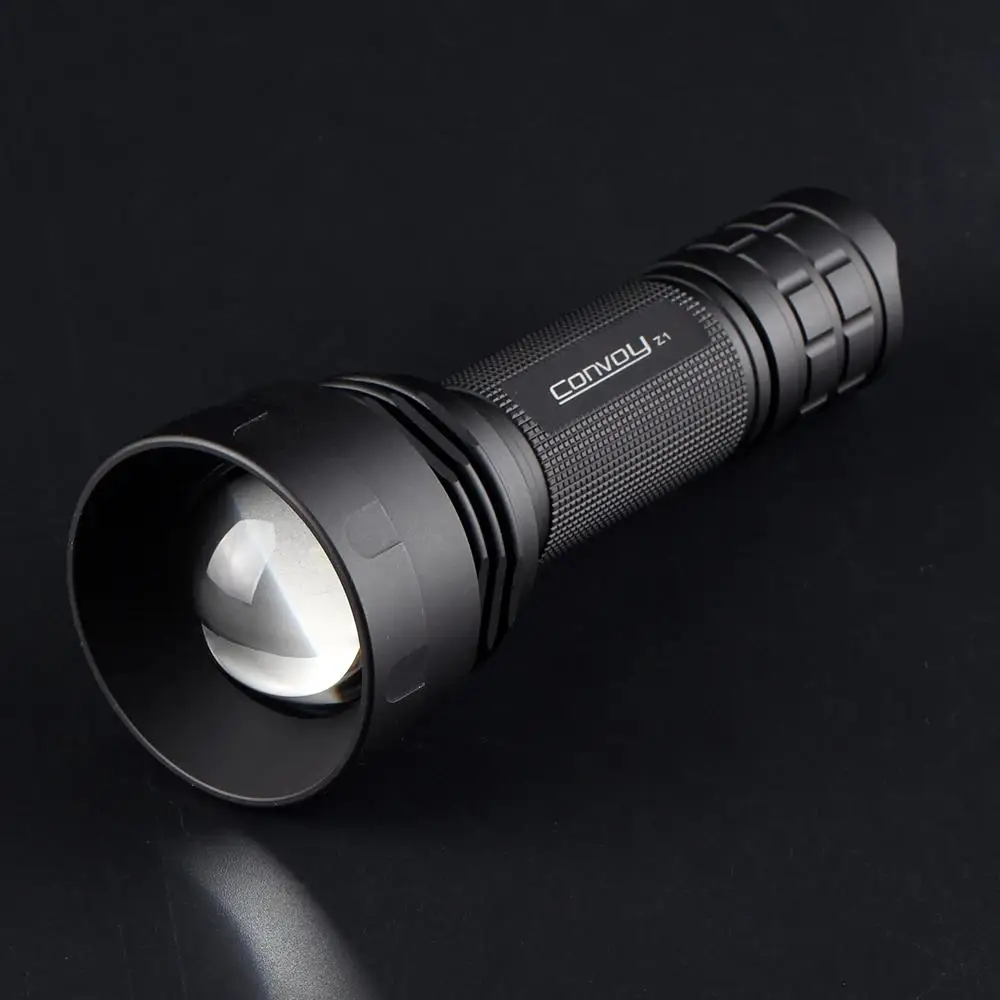 Convoy 줌 가능한 LED 손전등, 온도 제어 토치 램프, 4/12 그룹 모드, Z1 SST40, 2000LM, 5000K, 6500K 18650/21700 배터리