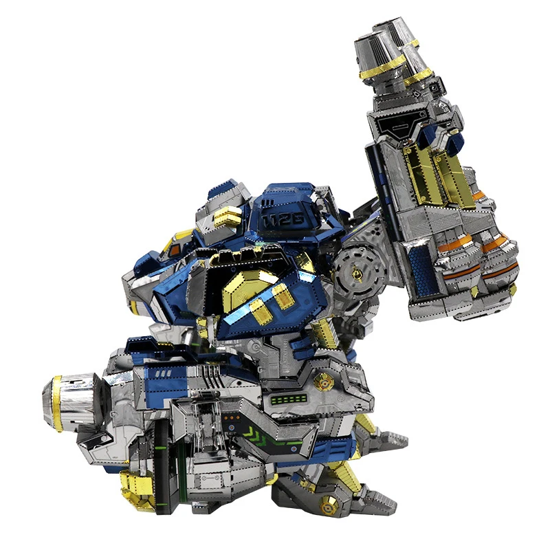 MU 3D Metal Puzzle God of war returns Thunder God Battle Armor DIY 3D Laser Cut Assemble Jigsaw Toys Desktop decoration GIFT 3