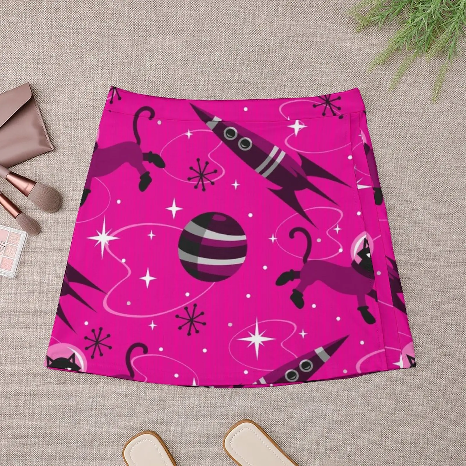 Cats of the Future Mini Skirt women's skirt 2023 trend 90s vintage clothes