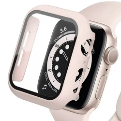 Premium Tempered Glass Screen Protector for Apple Watch - Durable Cover and Accessories (Pink sand 15)