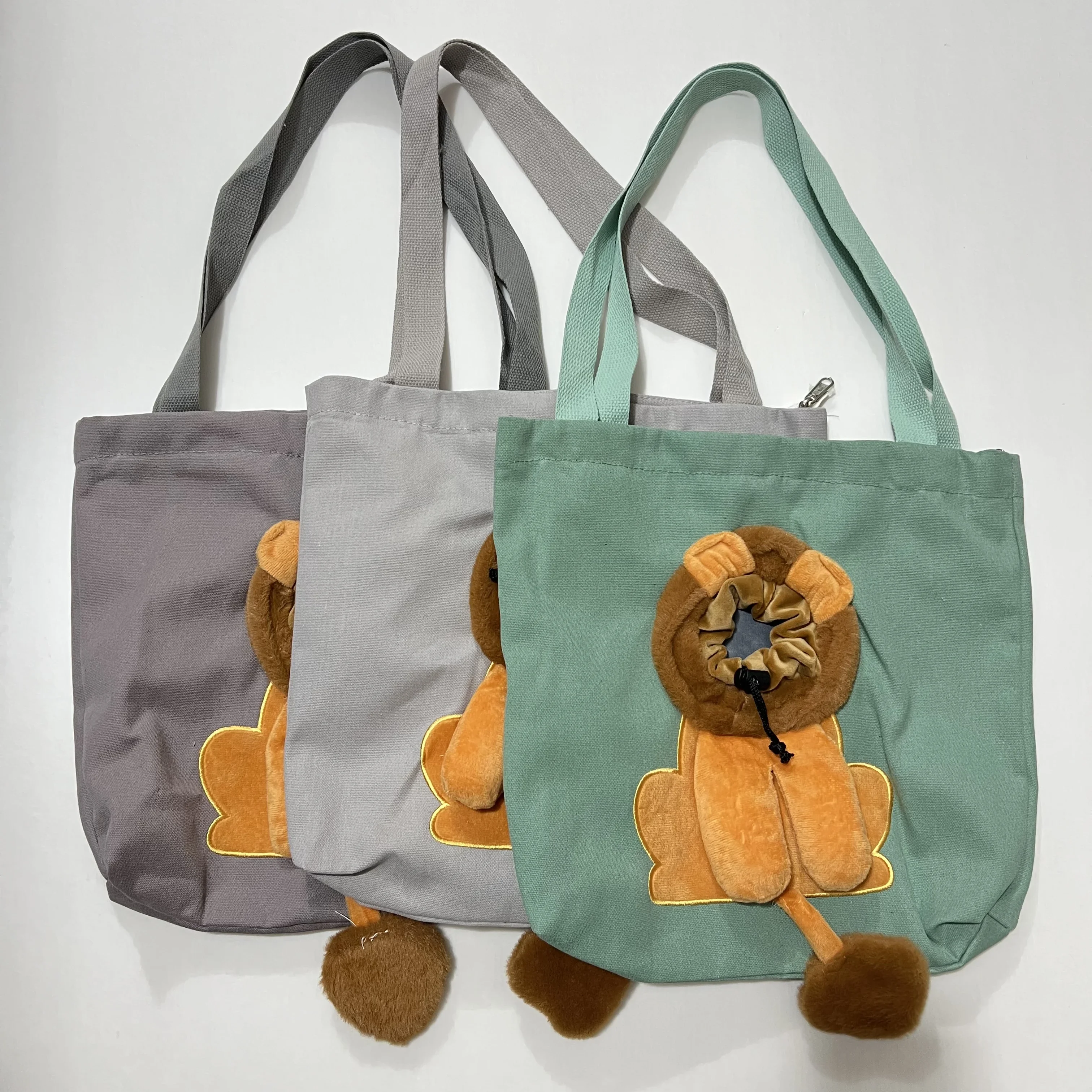 Cat Carrier Bag Canvas Portable Bees Shoulder Carrier For Dogs Backpack Out Travel Backpack Outdoor Dog Lion Bag