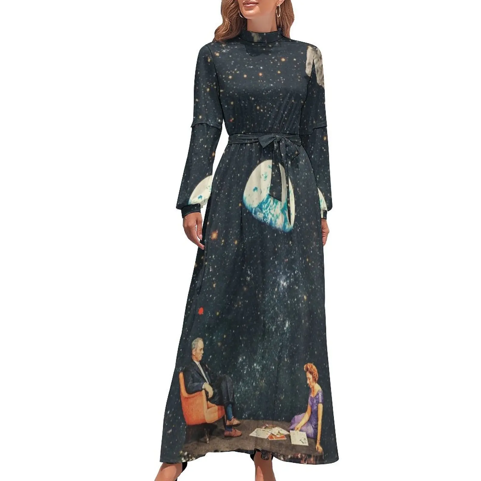 나는 아무데나 가지 않는다 긴 원피스 드레스, 느슨한 여름 원피스 