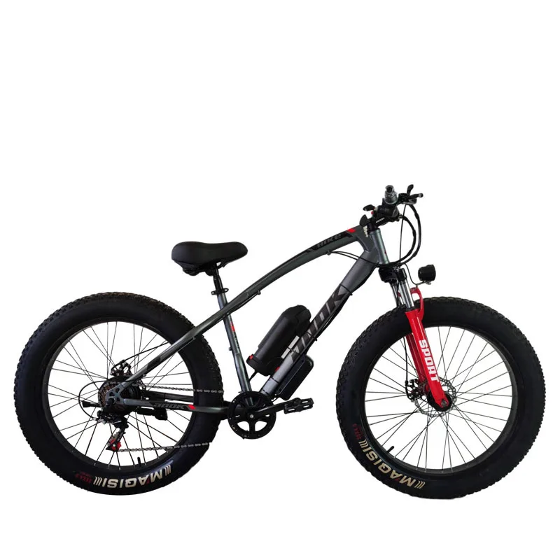 26-Inch Mountain Snow Bike Electric Lithium Fat Tire Electric Mountain Bicycle