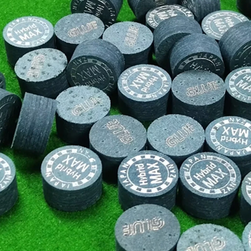 ZAN HYBRID MAX Pool Billiard CUE TIP8 Layers14 mm Leather Tip