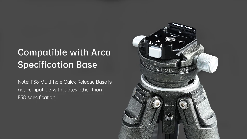 F38 Multi-Hole Quick Release System Plate Universal DSLR Camera Gimbal Arca Swis