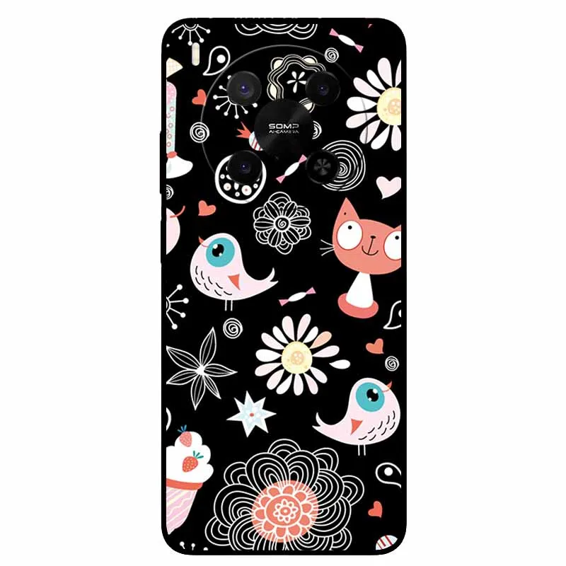 Lion Cat Black Soft Silicone Fashion Phone Case - Protective TPU Coque