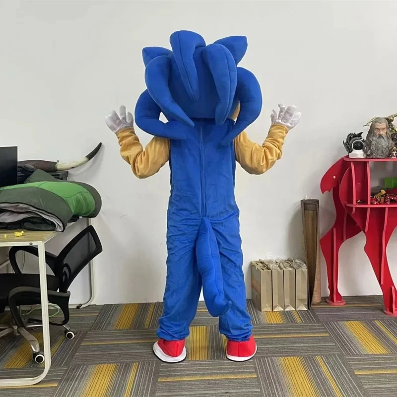 Disfraz de mascota de perro de anime, muñeco de dibujos animados para caminar, accesorios para fiesta de carnaval de Halloween, disfraz de pata de cosplay