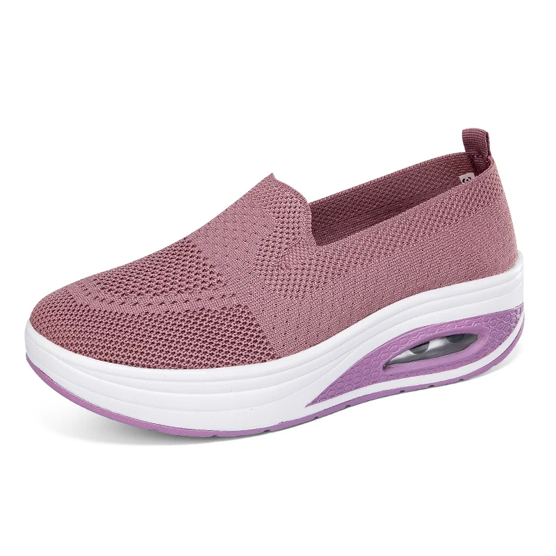 Casual women's sneakers Breathable mesh lightweight loafers Walking comfort flat women's shoes plus size 2