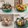 360° Rotating Spice Rack with Removable Base | Clear Plastic Turntable for Kitchen, Pantry Cosmetic & Refrigerator Organizing 2