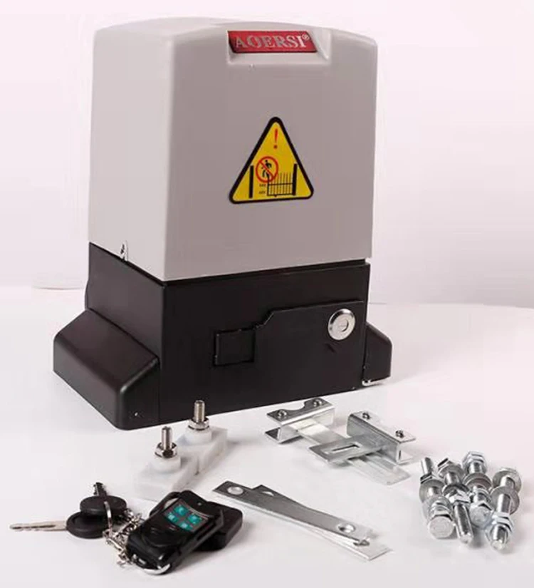 110v electric automatic sliding door gate motor opener with battery backup