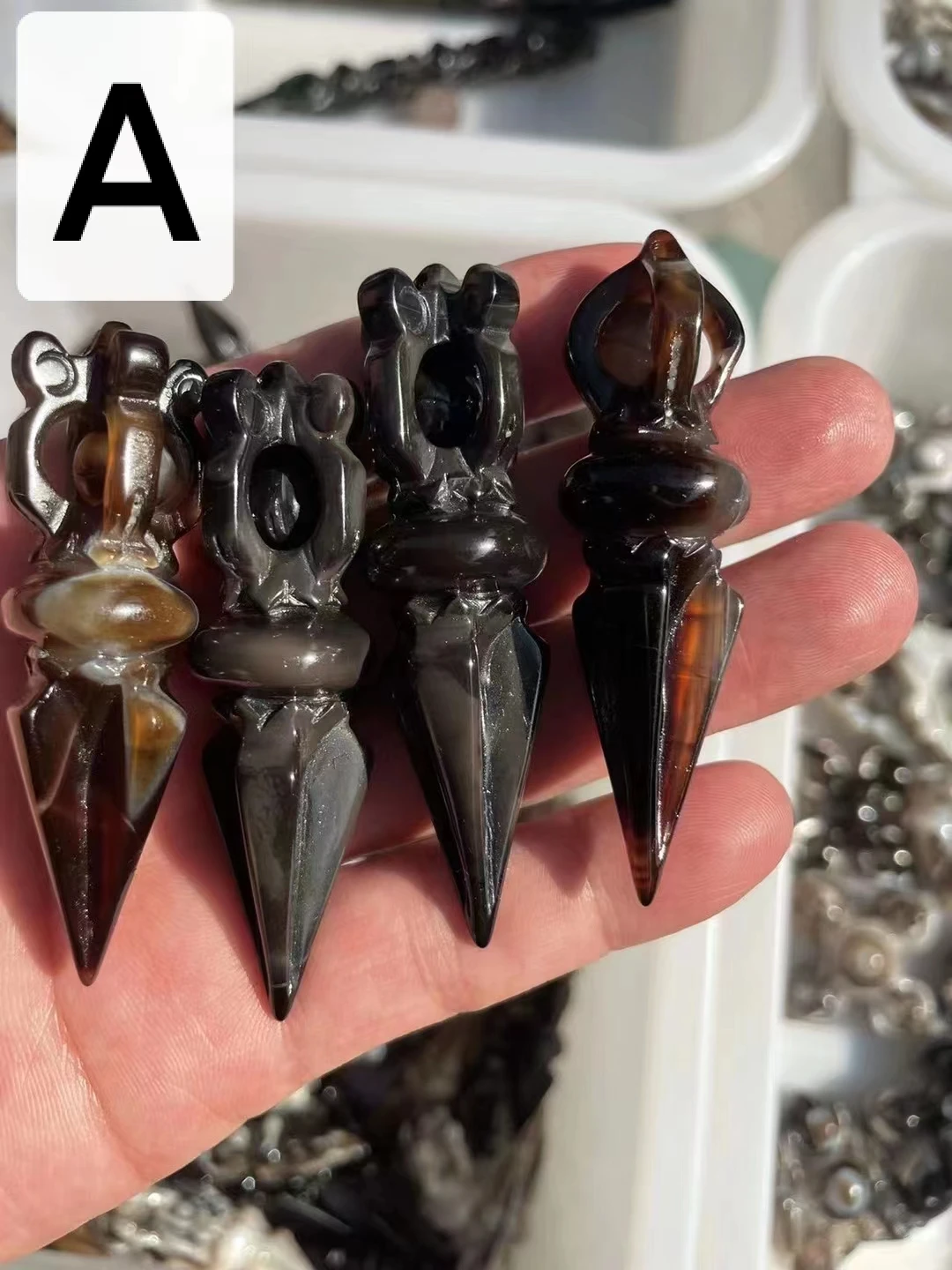 

1pcs/lot Natural High Quality Eye Exorcism Amulet Agate Vajra Pendant Exquisite and charming collect millennium ancient culture