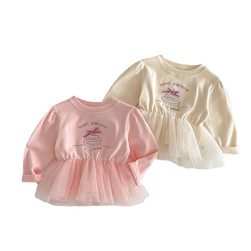 Girls Long Sleeved Lace Blouse for Spring