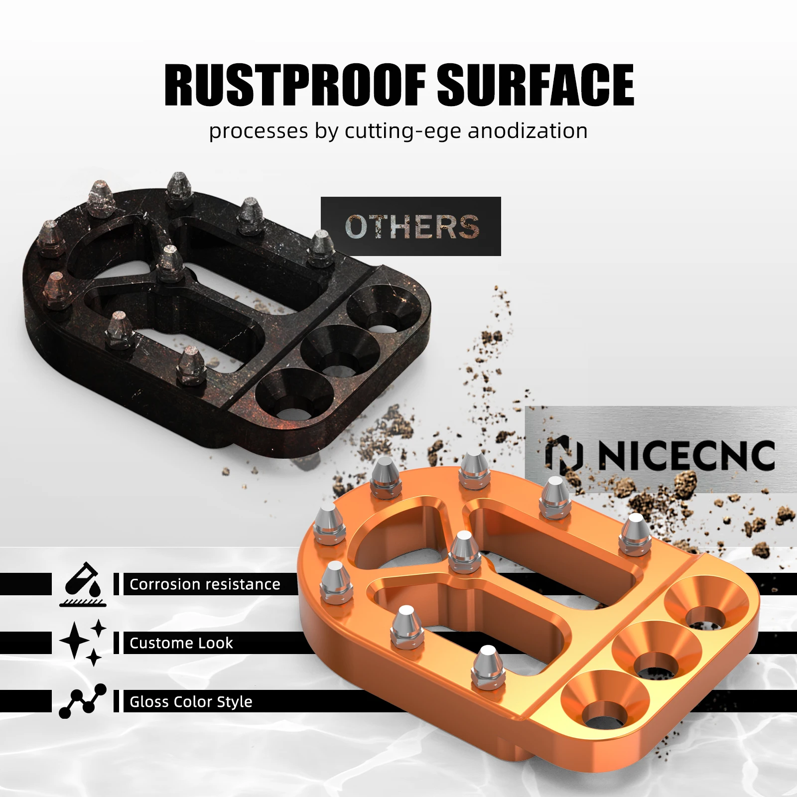 Bremspedalhebel-Pad-Verlängerung für KTM 690 Enduro R SMC R790 890 Adventure/R 1290 Super Adventure 390 Adventure 1050 1090 ADV – Detail 13