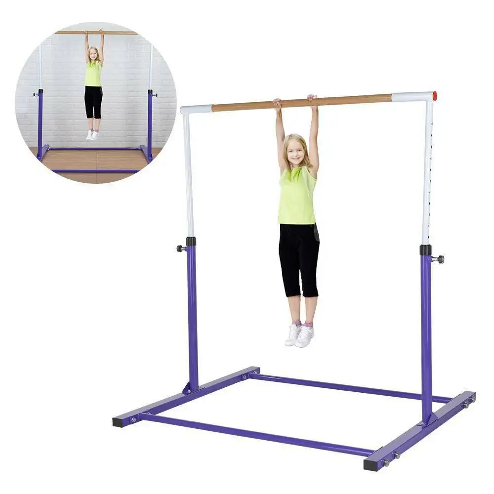 

130cm Adjustable For Kids Exercise Gymnastic Bar Horizontal Sports Gym Training indoor gymnastics horizontal bar