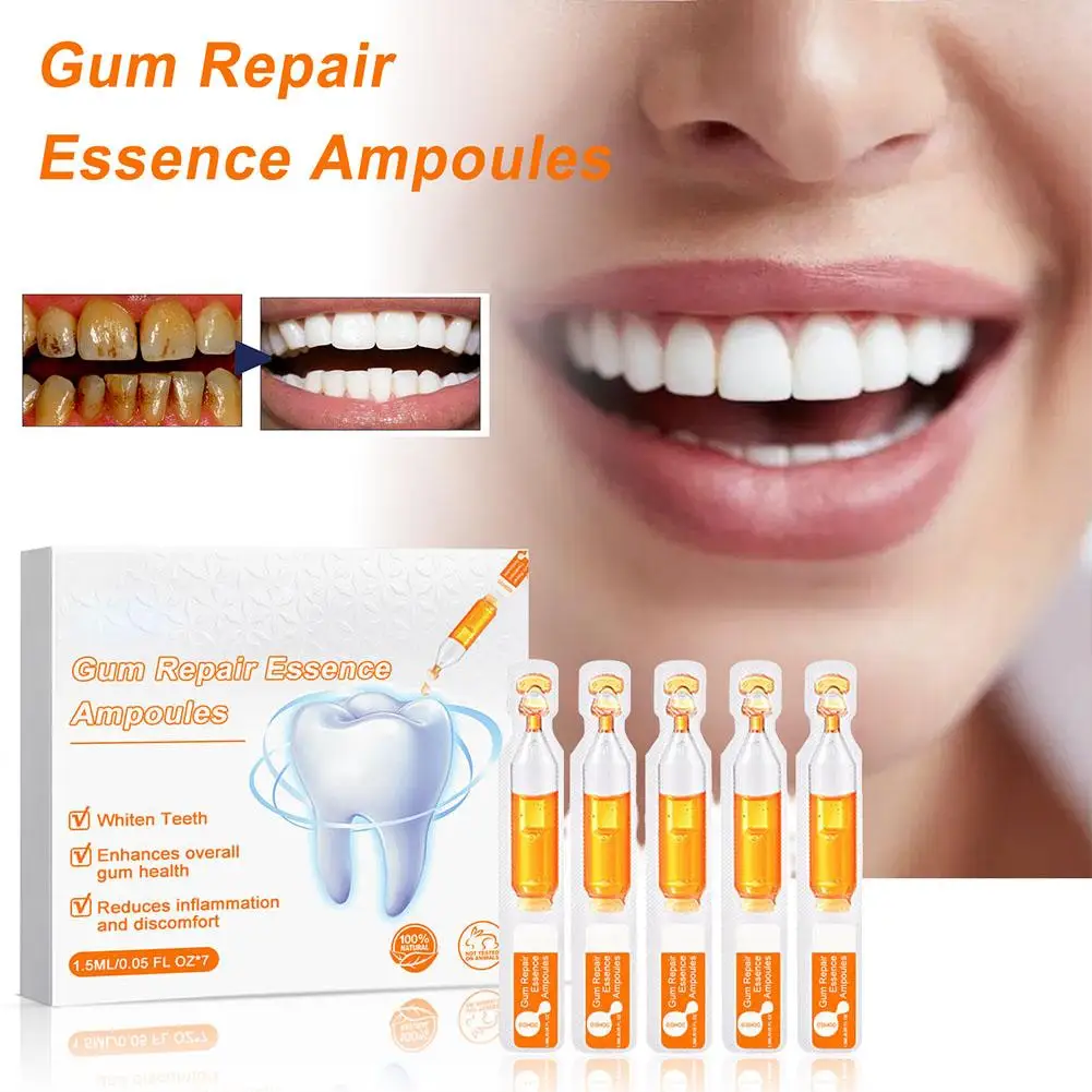 

Gum Repair Treatment Ampoules Oral Care Essence Cleaning Remove Relief Swelling Gums Breath Toothache Fresh Gingiva Pain Li F8C9