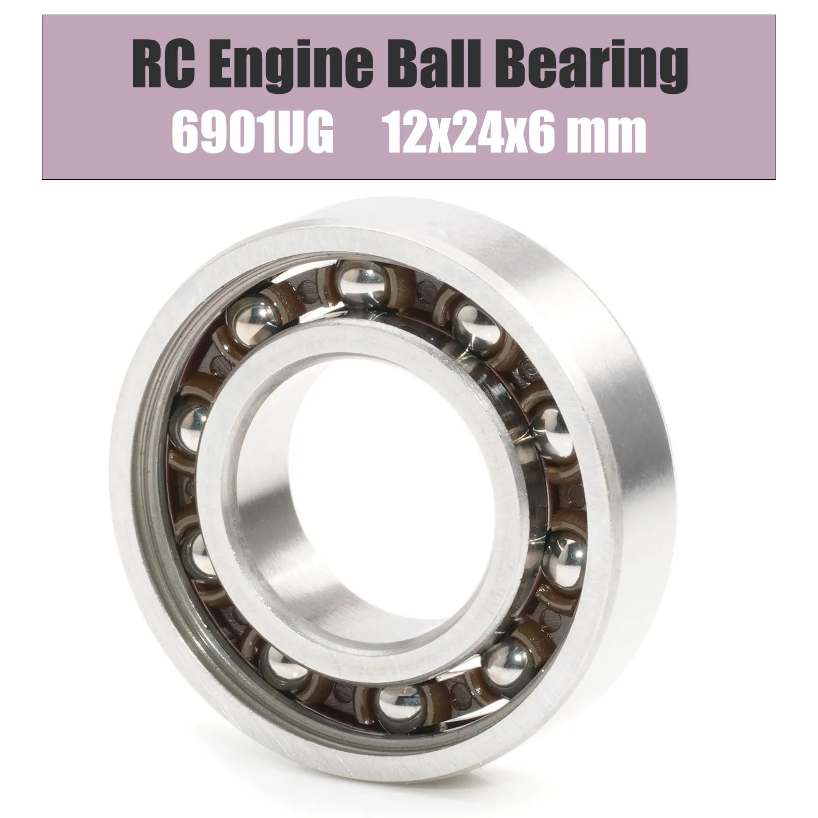 10 Pack 6901 2RS Rubber Sealed Deep Groove Ball Bearings 12x24x6mm ABEC3