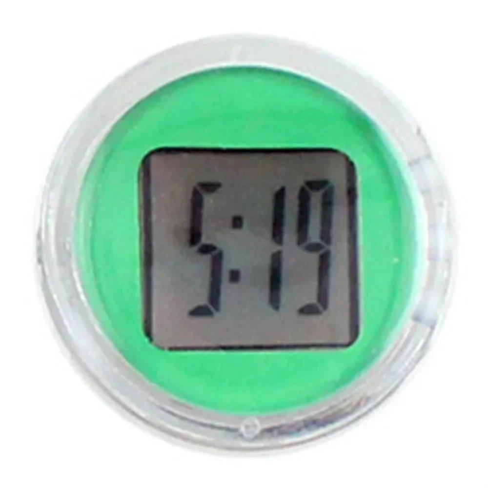 Mini Waterproof Motorcycle Bike Sticky Digital Display Clock Watch Motorcycle Decoration Auto Car Interior Accessories Digital Wall Clock Digital Display Clock