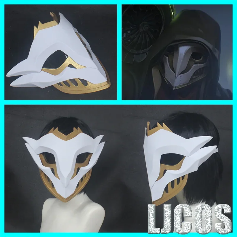 

Game LOL Arcane Ekko Mask Wildfire Gang Halloween Carnival Fancy Party cartoon Apparel Cosplay Costumes