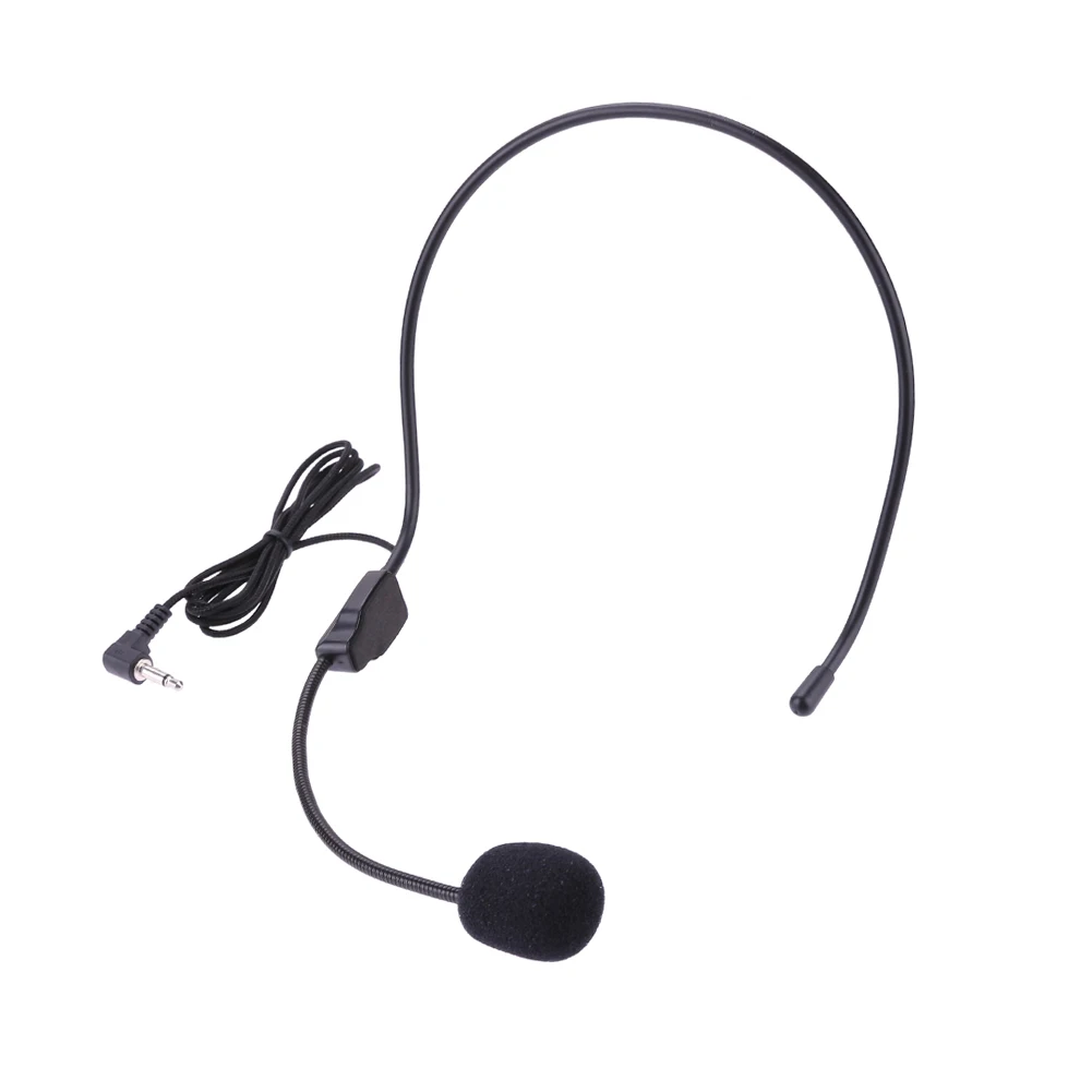 Compact 3.5mm Wired Headworn Microphone