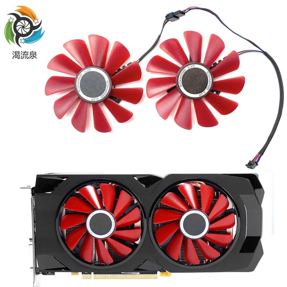 Custom Cooler Xfx Vega 56 Cooler New 85MM RX 570 RX 580 FDC10U12S9