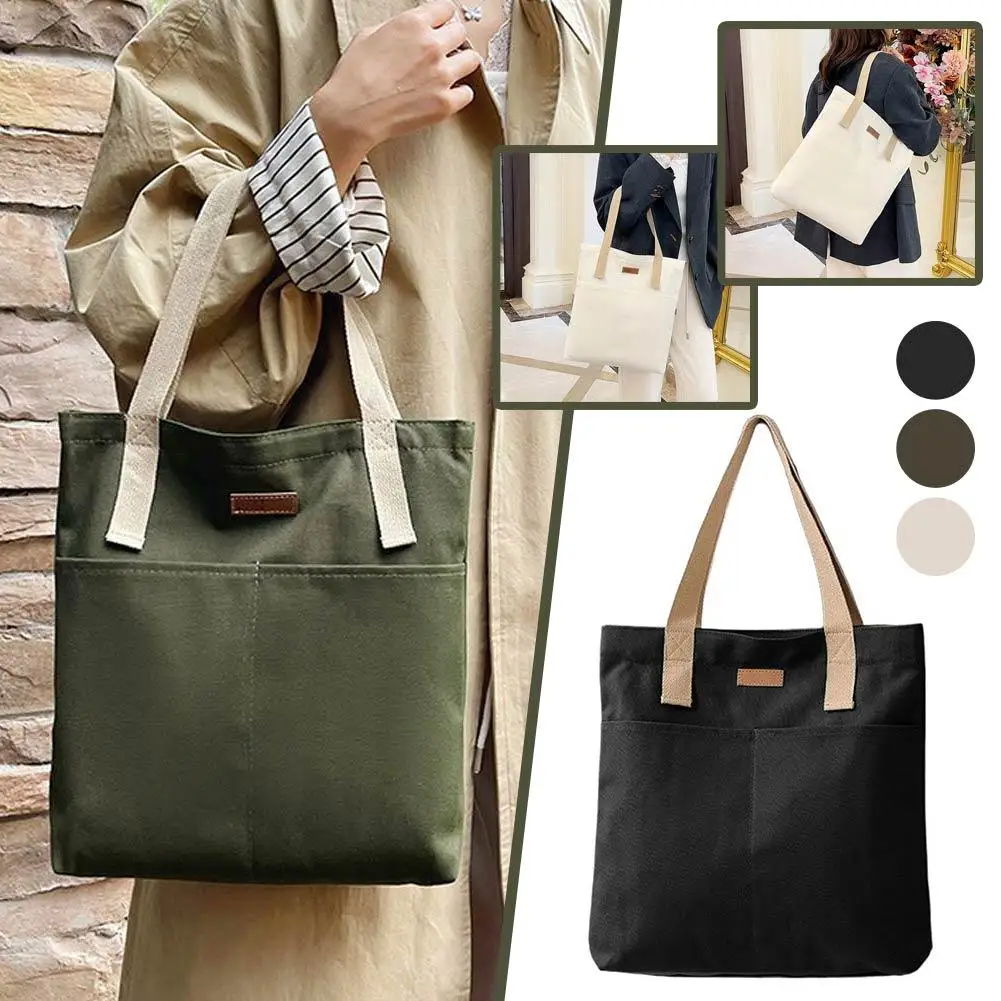 Women's Tote Bag Large capacity Canvas Hand-held Shoulder bag  Handbag Convenient Underarm pouch Class Commuter Bag