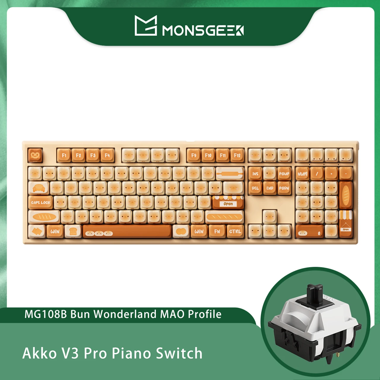 Akko Monsgeek-ワイヤレスメカニカルキーボードワンダーランド,mog