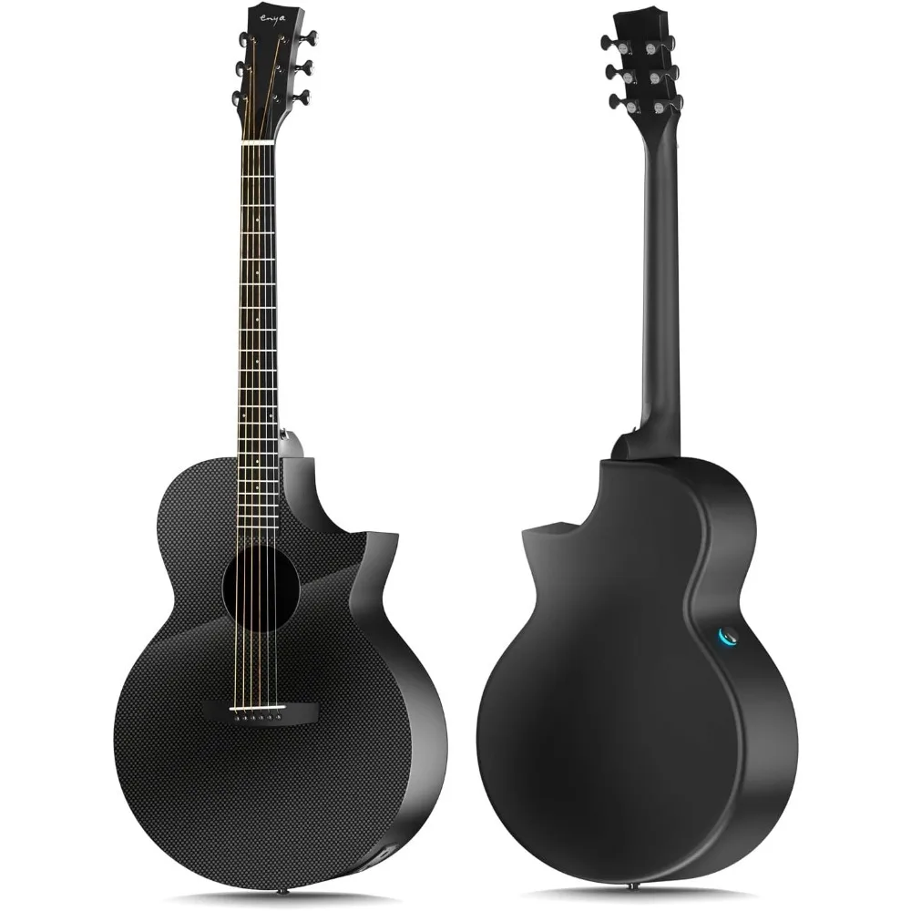 Enya Acoustic Electric Guitar Carbon Fiber X3 Pro Travel 41&rdquo; Full-Sized Bundle with Gig Bag acoustic electric guitar