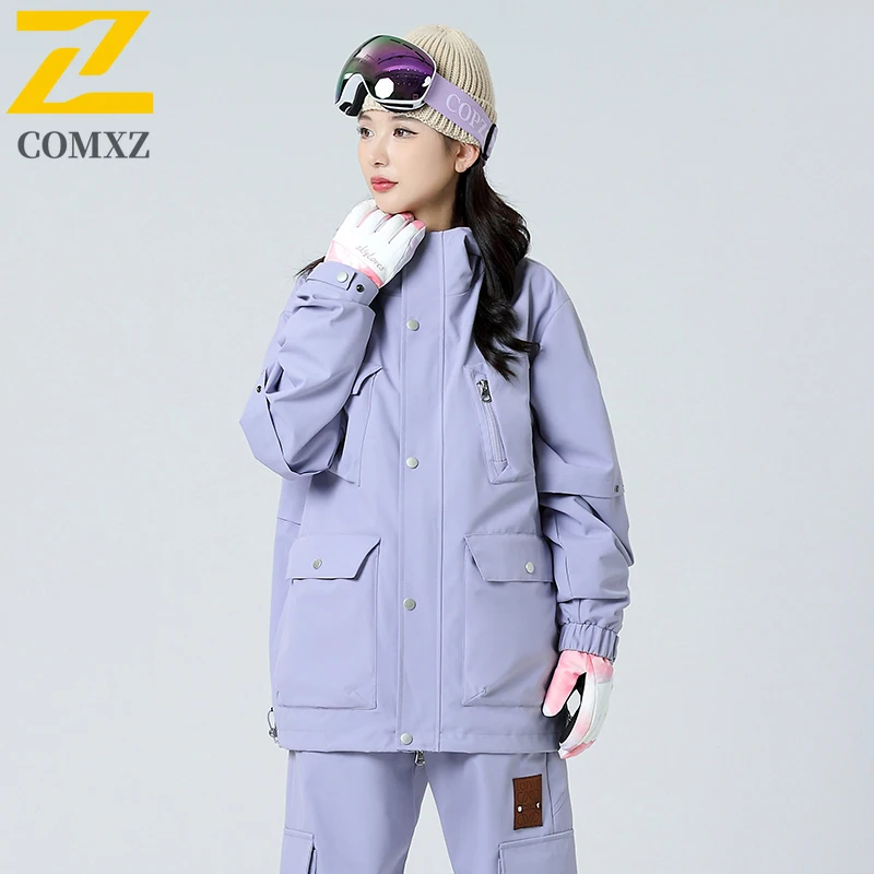 EiAO 3-in-1 Jacket Detachable Winter Thermal Windbreaker with Down Inner for Hiking Travel Camping Men Women Waterproof Coat