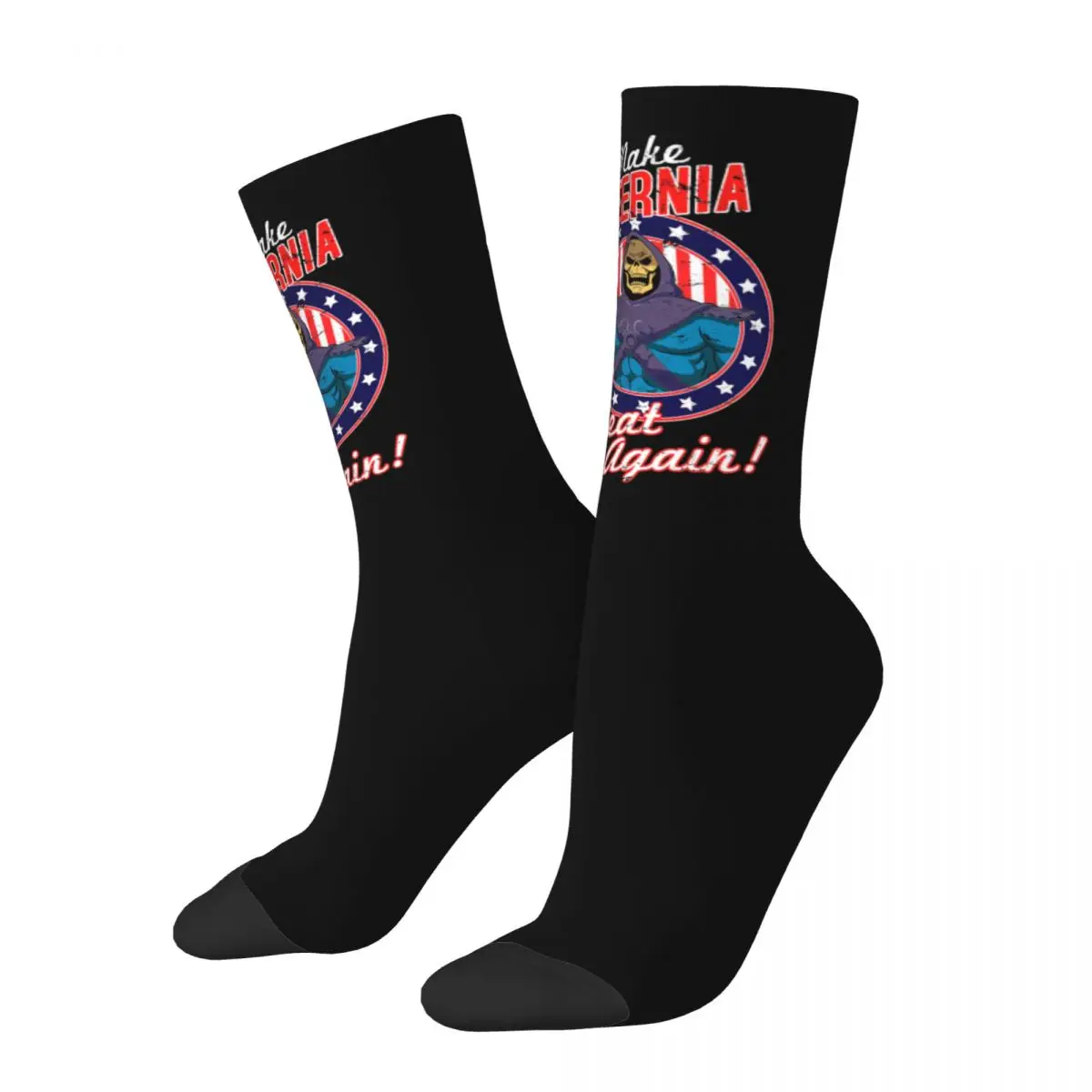 

Retro Make Eternia Great Again Football Socks He-Man and the Masters of the Universe Middle Tube Socks for Unisex Non-slip