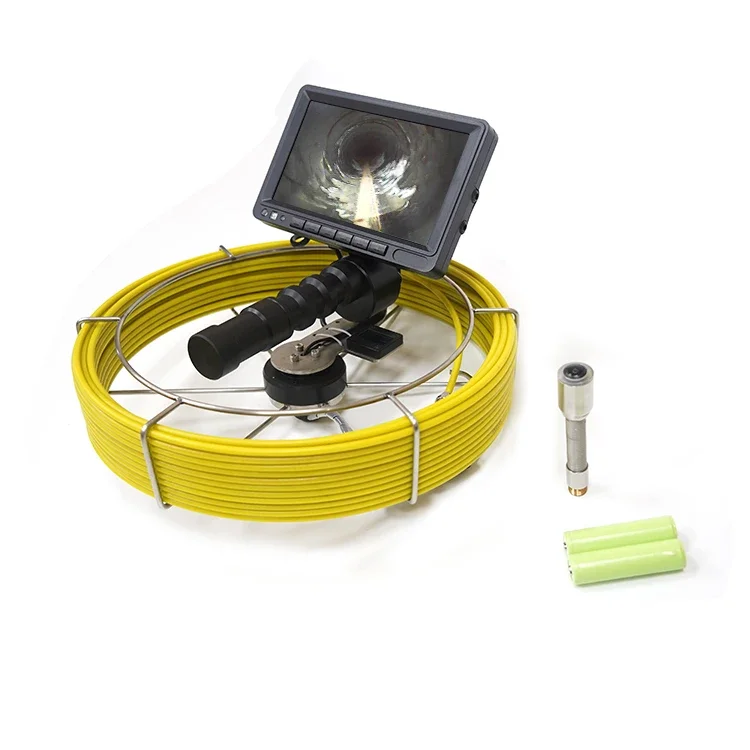 21mm Pipe Video Inspection System Drain Sewer Push Rod Endoscope Borescope Camera
