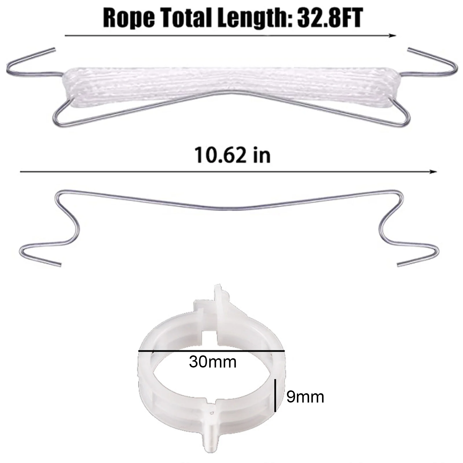 10Pcs Plants Hooks & Clips Tomato J Hooks Clips Set with 10M Rope Tomatoes Growing for Tomato Grape Pepper plant clips,plastic plant clips,plant adhesive hooks,plant wall hooks