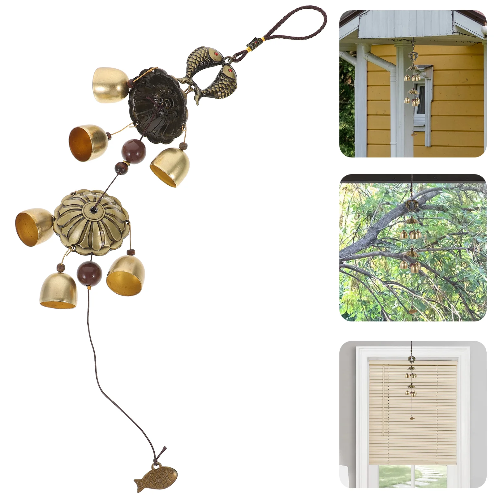 Wind Chime Pendant Japanese Bell Decorate Chimes Outdoor Copper Balcony Hanging