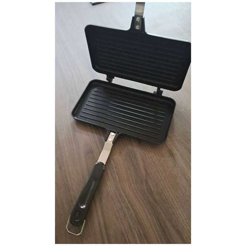 Sandwich Frying Maker Press Egg Breakfast Double Omelette Cooking Skillet Grilled Griddler Sided Cookware
