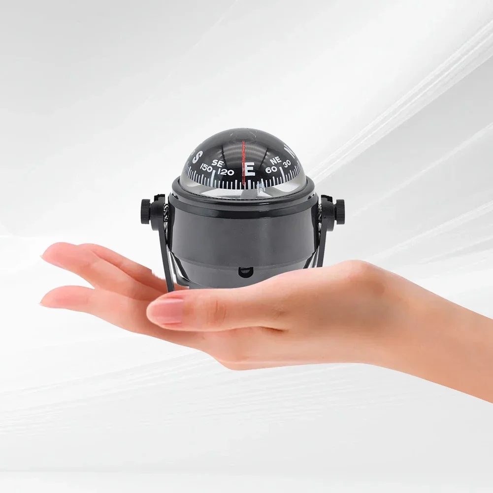 Navigation Compass Ball Shaped Vehicle Navigation Car Compass Dial Sea Pivoting Marine Boat Compass Splashproof Sea Marine Electronic