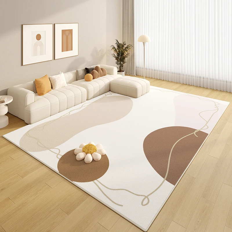 

Modern Simple Living Room Non-slip Carpet Home Lounge Bedside Soft Carpets Nordic Study Room Cloakroom Large Plush Rug Washable