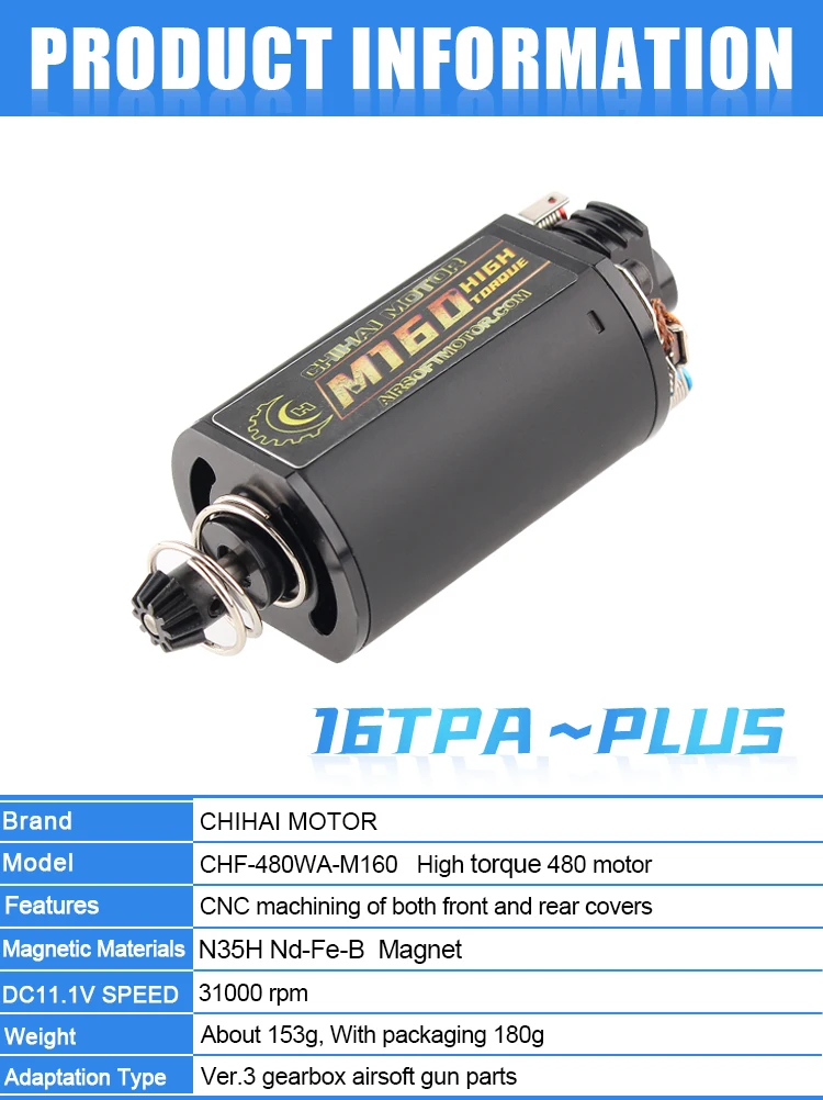 16tpa airsoft motor para ver.3 caixa de