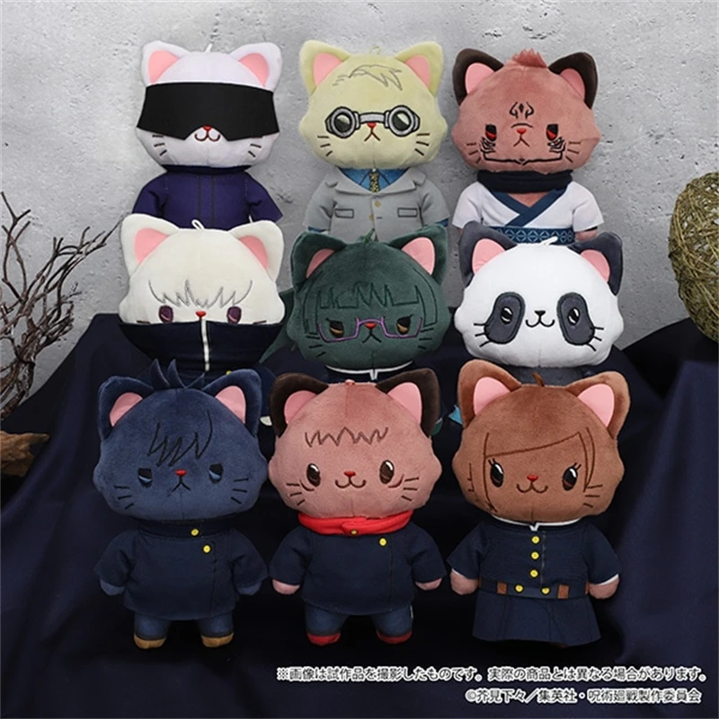 

Anime Jujutsu Kaisen With Cat Genuine Movic Plushies Model Doll Itadori Yuuji Inumaki Toge Gojou Satoru Collectible Doll Toys