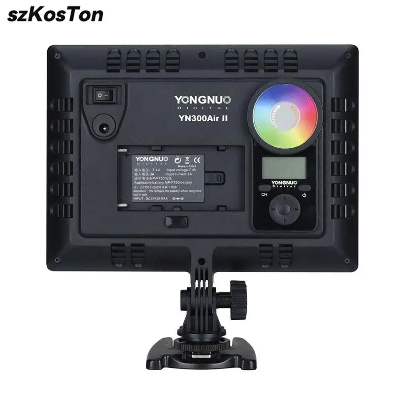 YONGNUO YN300AIR II RGB фотокамера, фотография с дополнительным аккумулятором 2,4G RGB